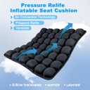 Sondor Travel Cushion,Portable & Adjustable Airplane seat Cushion for Long Flights,Inflatable Cushion for Wheelchair, Travel,Driving