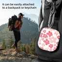 Compatible with AirPod 4th Generation 2024 Case, Shockproof Anti-Drop Protective Cover, Cute Case for Women Men with Keychain(Cute Pink Flower)