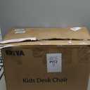 Ergonomic Kids Desk Chair with Footrest & Height-Adjustable Seat, Multifunctional for Study, Work & Dining  Comfy Cushion & Smooth Wheels for Boys & Girls (Grey)