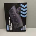 Wireless Keyboard and Mouse Combo, Wave Keys Full-Sized Ergonomic Keyboard with Cushioned Plam Rest, Phone Holder, Comfortable Natural Typing, 2.4G Cordless Set for Computer, Laptop, Pc, Mac, Windows (White)