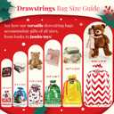 HADAYAKI 38PCS Christmas Drawstring Gift Bags with JUMBO Size and Assorted Sizes for Holiday Gift Wrapping