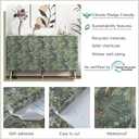Heroad Dark Green Peel and Stick Wallpaper Botanical Contact Paper 17.3''x78.7'' Vintage Wall Paper Forest Removable Self Adhesive Wallpaper for Bedroom Bathroom Entryway Cabinet Waterproof Vinyl
