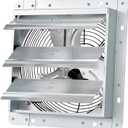 GCJ 10 Inch Wall Mounted Louver Exhaust Fan, High-Speed 1650 Rpm, Attic Fan, Suitable for Ventilation, Extraction, and Exhaust in Garages, Greenhouse