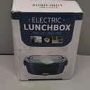 Electric Lunch Box Food Heater, 3 in 1 Ultra Quick Heated Lunch Boxes for Adults, 12V/24V/110V Portable Food Warmer for Car/Truck/Office With Fork Spoon and Insulated Carry Bag