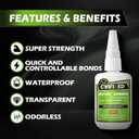 Medium Super Glue Kit, 113.6 Gram (4 oz) CA Glue with Anti-Clog Cap & Microtips for Woodworking, 3D Printing, Aquarium, Crafts, Plastic  Instant Cyanoacrylate Adhesive Repair Shoe, Ceramic, Glass