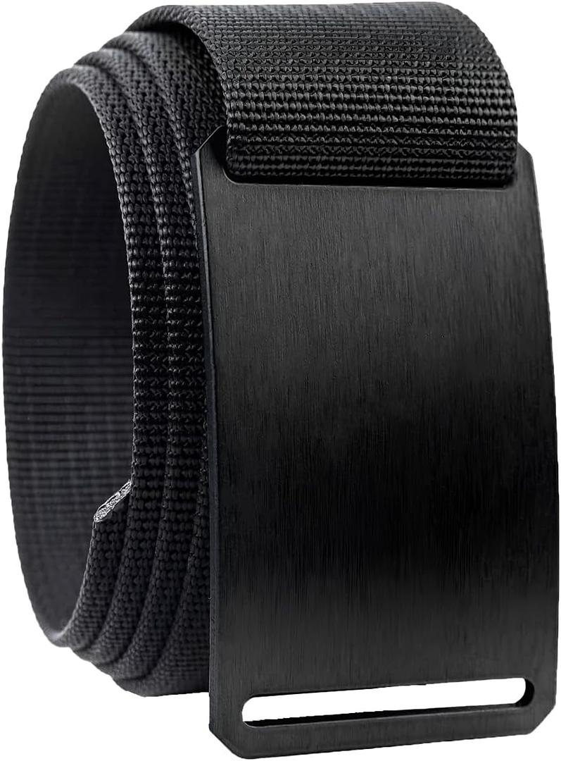 GRIP6 Classic Belt - 1.5-Inch Adjustable Nylon Belts - Versatile Lifestyle and Tactical Belt for Men and Women (Black, M)