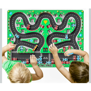 QianShouYan Magnetic Alphabet Maze, Montessori Toys, Two-Player Racing Party Toys for Ages 3-8, Educational Toys Fine Motor Skills Sensory Toys, Toys for Boys and Girls