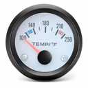 2" 52mm Water Temperature Gauge 100-250 with Sensor, 12V Digital Temp Meter Kit for Marine, Boat, Car, Truck, Automotive Engine Cooling System (White)