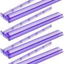 Mahjong All-in-One Tile Rack & Pusher, Purple Acrylic Mahjong Rack and Pusher Combo, Modern American Mahjong Tile Racks, Set of 4, 17.72 inches