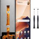 (Fit for 4 Models) for Cricket Outlast 5G (Sn509c) and At&T Motivate Pro (Sn509a) Screen Replacement 6.75 Inch,for Cricket Icon 6 (Sl219c) and At&T Verge (Sl219a) LCD Screen Replacement Kit Repair