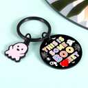 Cute Random Gifts for Boyfriend Witchy Christmas Decoration Keychain for Men Him Stocking Stuffers for Adults Funny Gag Gift for Women Valentine's Gift for Couples Horror Movie Stuff for Boyfriend