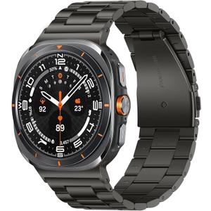 Anlinser No Gap Bands Compatible with Samsung Galaxy Watch Ultra 2/1 Band 47mm (2025/2024), 22mm Metal Strap Galaxy Watch Ultra Band for Women Men, Graphite