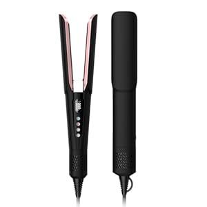 Hair Straightener - 2 in 1 Wet to Dry Hair Dryer and Straightener with High-Speed Airflow + Rapid Heat-Up + Customizable Temperature + LCD Display & Auto Shut-Off + No Heat Damage for All Hair Types 