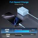 iPhone 17 16 15 Charger Fast Charging, 45W Dual USB C Phone Charger Block with 10FT Long Type C Cable Cord for Apple iPhone 17/Pro/Pro Max/17 Air/16 Pro/16 Pro Max/15 Plus/15 Pro/iPad/S26 Ultra(Blue)