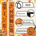 OHOME Thanksgiving Decorations - GIVE THANKS Porch Banner | Fall Decor for Indoor Outdoor Outside - Friendsgiving Party Decorations Autumn Pumpkin Welcome Door Sign for Home Yard Wall (orange)