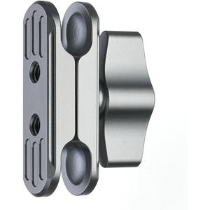 Aluminum 17mm Ball Double Socket Arm for Motorcycle Bike Car Phone Holder Compatible with RAM Mounts Garmin GPS Mount 17mm Ball Mount Adapter