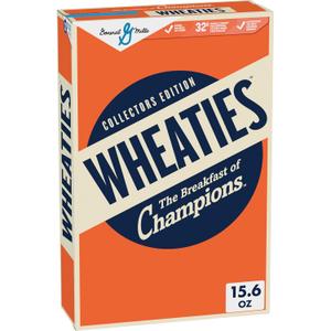 Wheaties Breakfast Cereal, Breakfast of Champions, 100% Whole Wheat Flakes, 15.6 oz, Best If Used By 20 MAY 2025