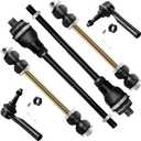 SCITOO 6pcs Suspension Kit 2 Sway Bar Links 2 Outer 2 Inner Tie Rod Ends for Cadillac Escalade EXT for Chevrolet Avalanche 1500 02-06 Silverado 1500 for GMC Sierra 1500 99-06 Tahoe Yukon 01-06 4WD