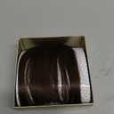 Clip in Bangs Real Human Hair,medium brown Bangs Hair Clip on Fake Bangs with Temples for Women Daily Wear(medium brown)