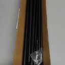 2 Pack Black Curtain Rods for windows 32 to 48 inch, 5/8 inch Splicing Heavy Duty Metal Curtain Rod Set with Brackets