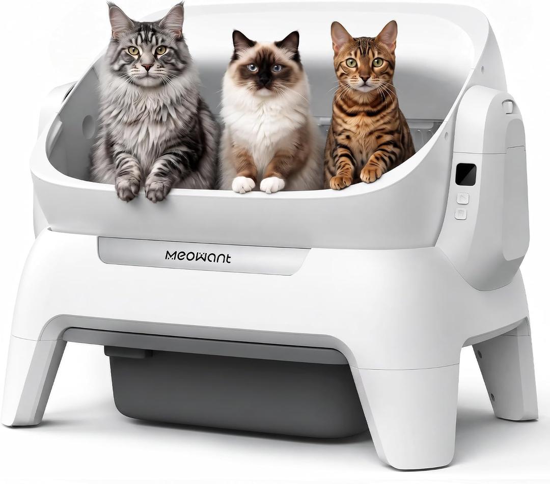 Meowant Automatic Litter Box, Extra Large Space, Safety Infrared Sensors