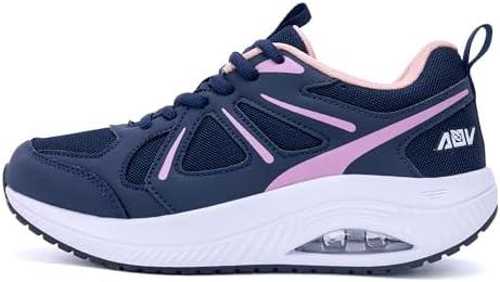 BiNHam Women's Walking Shoes for Plantar Fasciitis Pain Relief Arch Support Orthotic Tennis Sneakers Supportive Comfortable for Gym Workout (US 9.5)