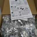 20 Pack Soft Close Cabinet Door Hinges for 1/2" Partial Overlay Cupboard, 100 Degree Opening Angel, Stainless Concealed Kitchen Cabinet Hinges with Mounting Screws and Manual