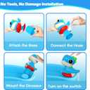 Battery Powered Dinosaur Water Table Pump Continuous Flow for Water Tables - Cordless, Rechargeable,No Damage Installation Outdoor Play Accessories for Kids (no Water Table Included)