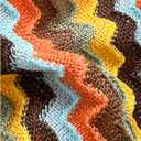 Women's Colorful Striped Halter String Bikini Set 2 Piece Tie Side Triangle Swimsuits Textured Swimwear (L)