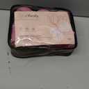 4 Sizes Self-Grip Hair Rollers Set for Long, Short Hair and Bangs - 50 Pcs with Clips (25mm, 36mm, 48mm, 60mm), Pink