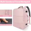 Taygeer Laptop Backpack for Women, Large Travel Backpack with 17.3 inch Laptop Compartment, TSA Friendly 40l Carry On Mochila, Daypack Business Computer Bag for Office Work Travel Essentials, Pink