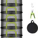 6 Layer Herb Drying Rack, Herb Drying Rack Hanging Mesh, Foldable Plant Drying Net With U-Shaped Zipper, Garden Shears, Hooks, For Drying Herbs Plants, Flowers, Fruits, Food, Clothes(6 Layers-23.62'')