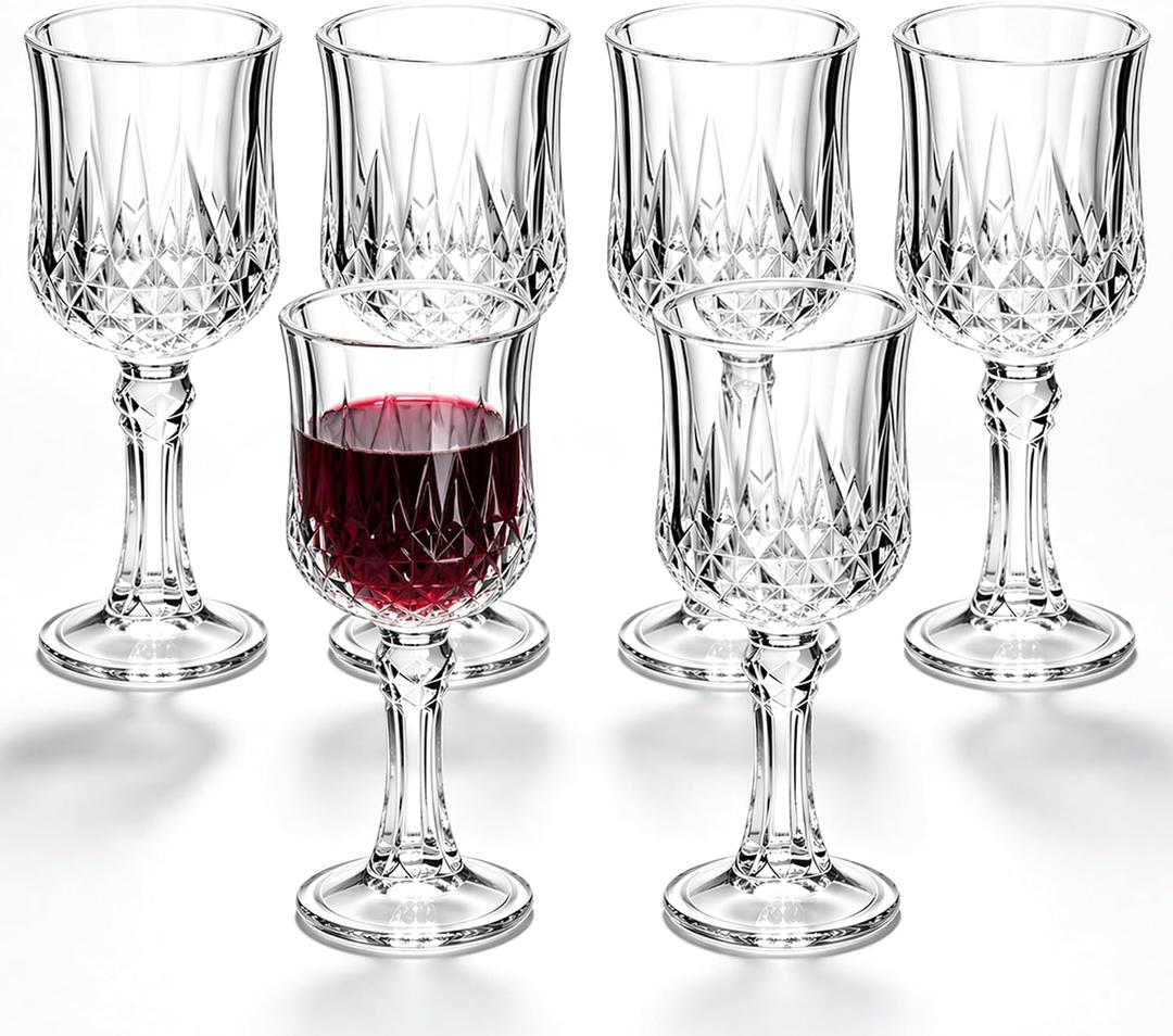 Cordial Glasses Set of 6, 4.5in Sherry Glass Lead-Free Crystal for Tequila Sipping, Limoncello, or Shot