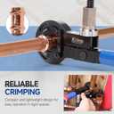 iCrimp Copper Pipe Press Tool for 1/2" 3/4" 1" Fittings, Dual-Drive Crimper