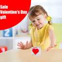 Valentine's Day Mochi Squishy Toys Set, 12 Pack Heart Squishies , Stress Relief Toys with Storage Box, Classroom Exchange Cards Party Favors