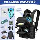 1050D Tactical Hydration Backpack with 3L TPU Water Bladder, Military Molle Water Backpack Perfect for Men & Women, Hydration Pack for Hiking, Biking, Running, Climbing, Hunting, Daily Use