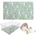 kathson 59" L x 27.5" W Rabbit Cage Liners Washable Rabbit Floor Mat Reusable Bunny Rug Super Absorbent Guinea Pig Carpet Anti-Slip for Hamsters Ferrets Hedgehog Chinchilla All Small Animals