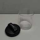 Prepara Evak Fresh Saver, Medium-Short Airless Canister with Black handle, 1.1 Quart, Clear