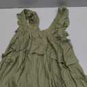 Petal & Pup Women's Orion-Frill-Strap-mini-Dress-Olive