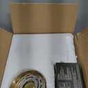 DORESshop Battery Operated Wall Sconce Set of 2, Wireless Wall Light Easy to Install, 15 Color Rechargeable Wall Sconces, Sconce Wall Decor Set of 2 for Bedroom, Living Room, Gold, 24.6in