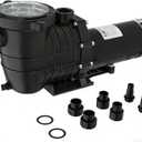 GarveeLife Swimming Pool Pump 1.5 HP 1100W 110-120V Pumps with Strainer Basket for Above/In-ground Pool