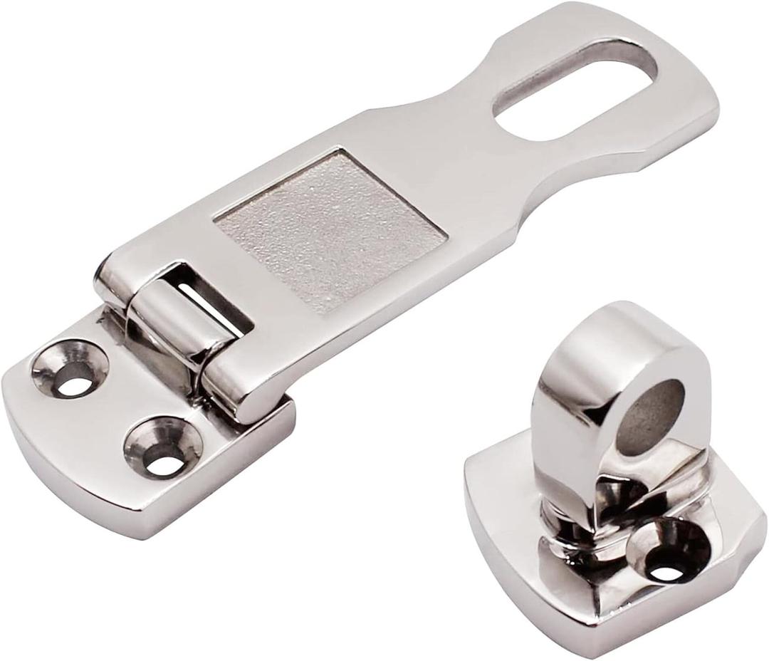 Marine Boat Locker Latch Clamp Anti-Rattle Hatch FastenerHeavy Duty 316 Stainless Steel Boat Hatch Latch Door Latch