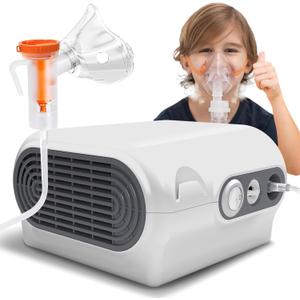 Nebulizer Machine for Adults and Kids, Compressor Nebulizer with Nebulizer Mask, Mouthpiece and Tubing for Home Use