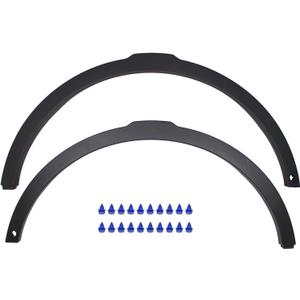 MOTOKU Front Driver and Passenger Side Wheel Molding Fender Flare with Radar Hole for Land Rover Range Rover Evoque 2012-2019