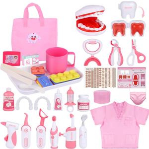 Gifts2U Dentist Kit for Kids, 42Pcs Doctor Kit for Toddlers, Kids Dentist Playset Educational Dentist Toys ,Gift for Girls Boys