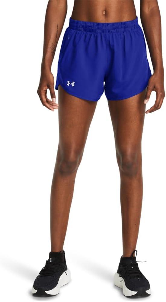 Under Armour Women's Fly by Shorts (Medium, (401) Royal / Royal / Reflective)