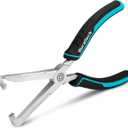 DuraTech 8-Inch Electrical Disconnect Pliers, Straight Head Automotive Connector Pliers, Electrical Connector Removal Tool for Car, Automotive Hand Tools for Push Tab Style Plugs