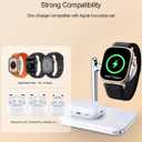2 in 1 Charger Stand for Apple Watch and AirPods, Foldable Watch Charging Dock Compatible with Apple Watch Series Ultra/10/9/8/7/6/Se/5/4/3 & Airpods Pro/4/3/2/1