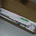 Closet Rods for Hanging Clothes, 17 to 84 Inch Heavy Duty Stepless Adjustable Closet Hanging Rod, 1.3 Inch Diameter Metal Closet Rod for Wardrobes Laundry Bedroom RV, White