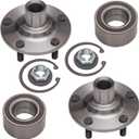 518519 x2 Front Wheel Bearing and Hub Compatible with 2010 2011 2012 2013 Fo-rd Transit Connect [5 Stud, Hub Repair Kit]
